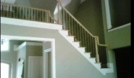 Lft View Custom Stair Rails with Iron Balusters